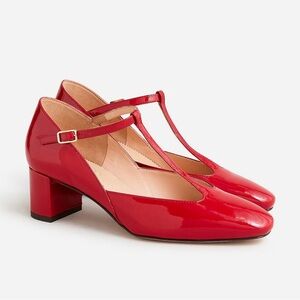 J. Crew Patent T-Strap Millie Pump